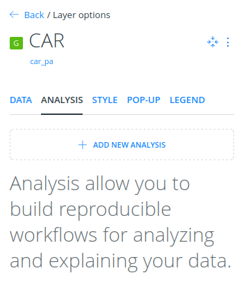 Carto Layer Settings