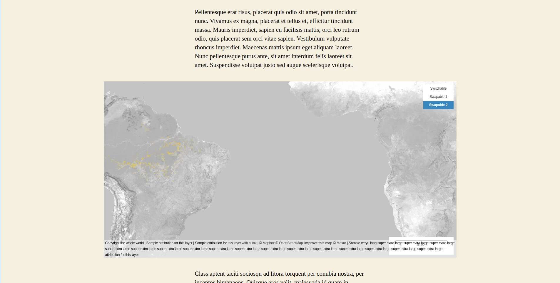 Map Alignment - Wide Width